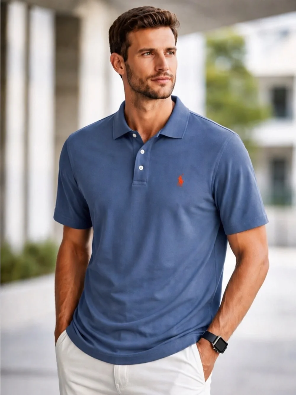 Polo Ralph Lauren Pima Soft Touch Polo Blue XL Classic Logo Cotton